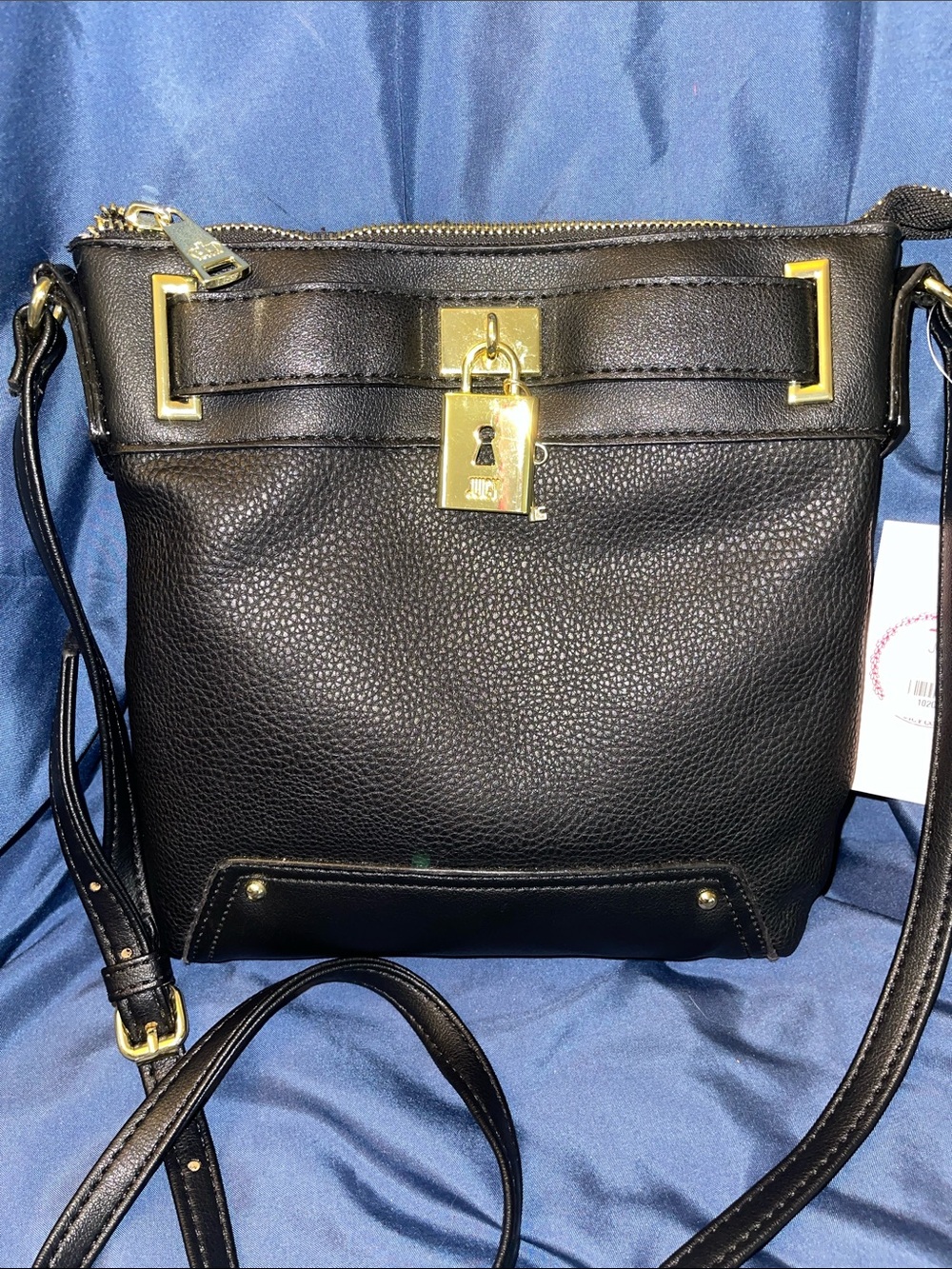 Juicy Couture Black Crossbody with Gold Lock & Key